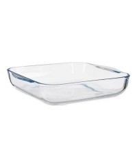 Plat de Four Transparent Verre Borosilicaté (27,7 x 6,5 x 31,2 cm)