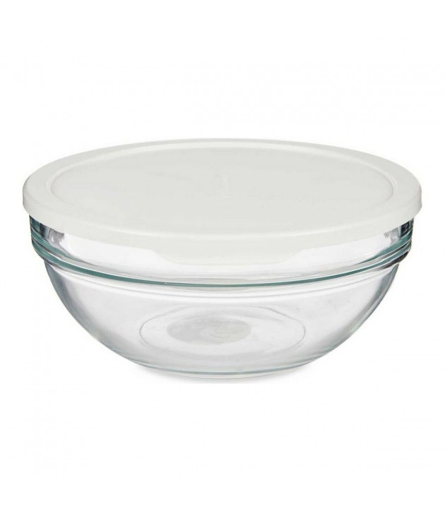 Round Lunch Box with Lid White...