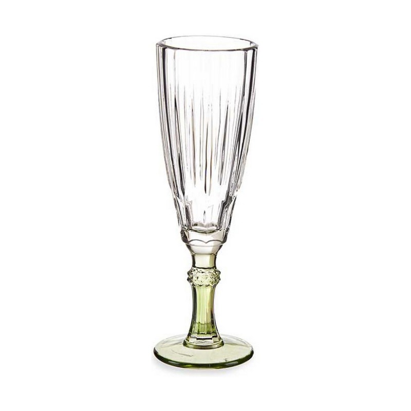 Champagne glass Exotic Crystal Green...