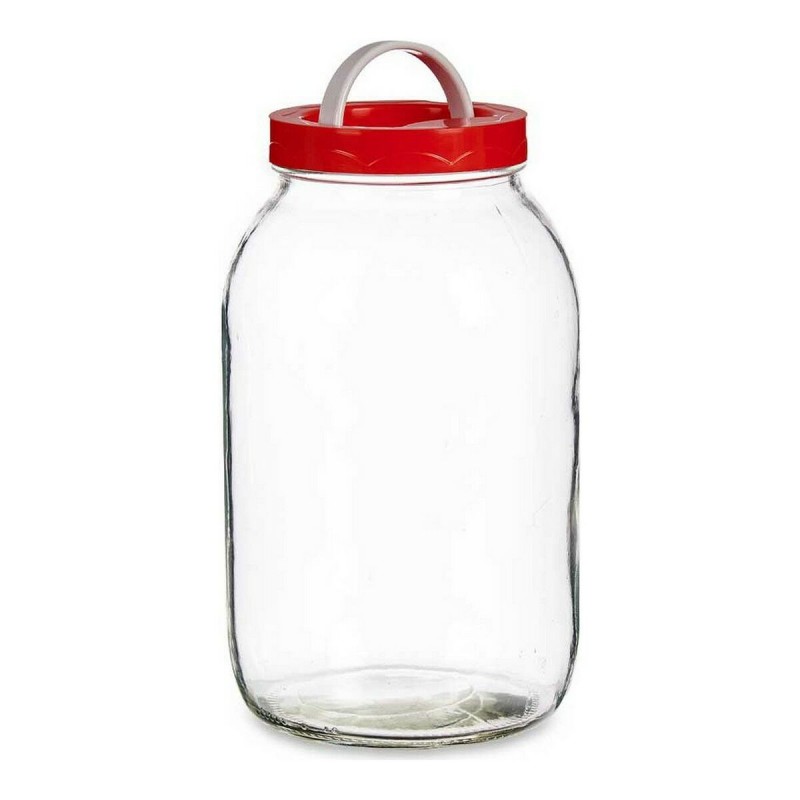 Boîte Rouge Transparent verre polypropylène (13 x 24,3 x 13 cm) (3 L)