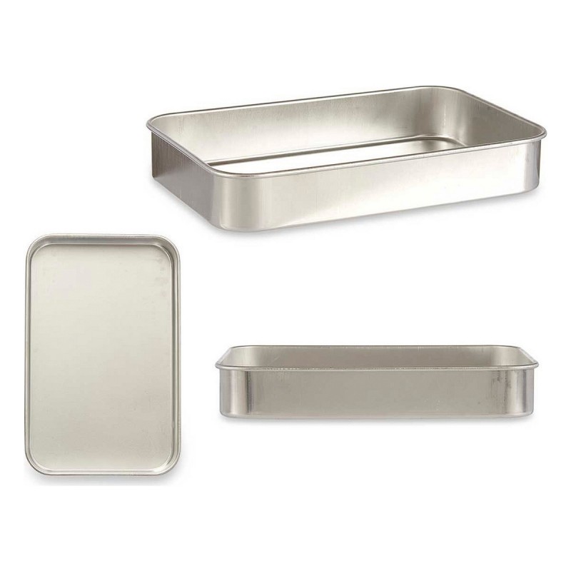 Plat à gratin Argenté Aluminium (23,5 x 6 x 36 cm)