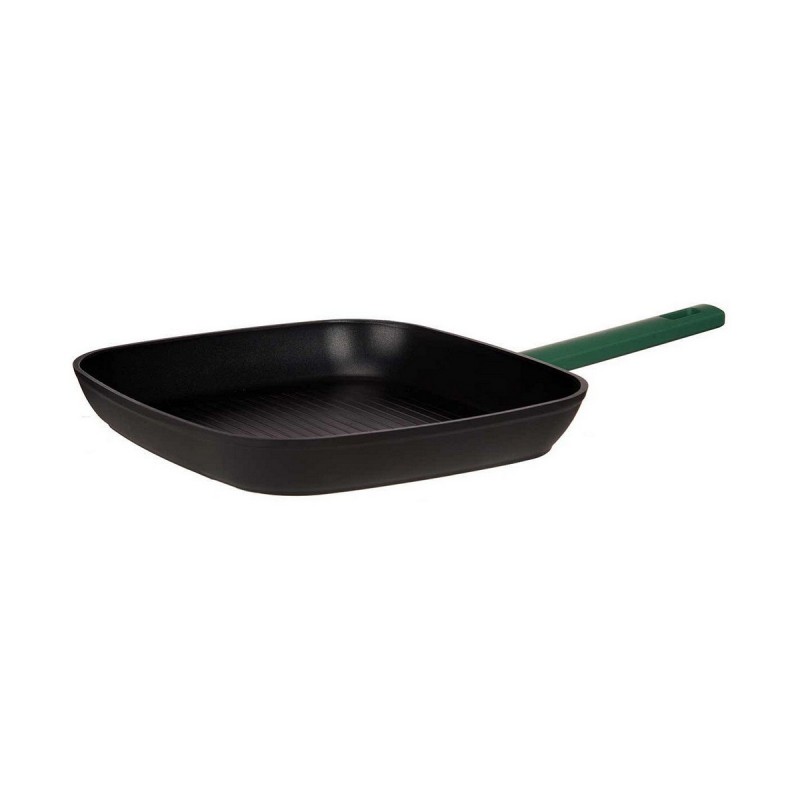 Grill pan with stripes Black Green 28...