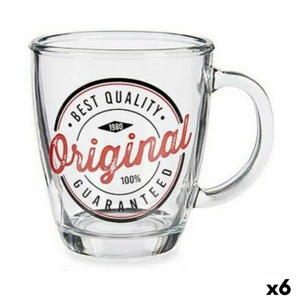 Tasse mug Original Transparent verre 6 Unités (320 ml)