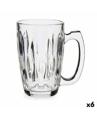 Tasse mug Abstrait Transparent verre 6 Unités (340 ml)