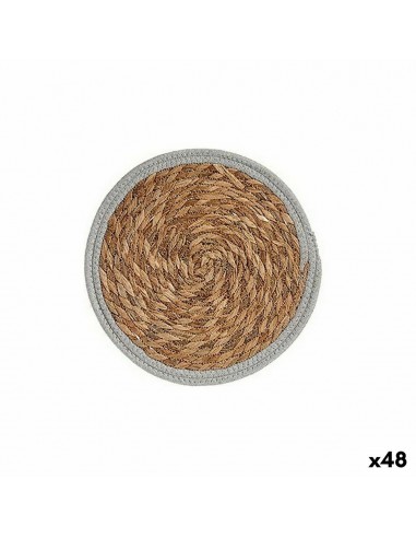 Dessous de plat Ø 30 cm Naturel Gris Fibre naturelle (48 Unités)