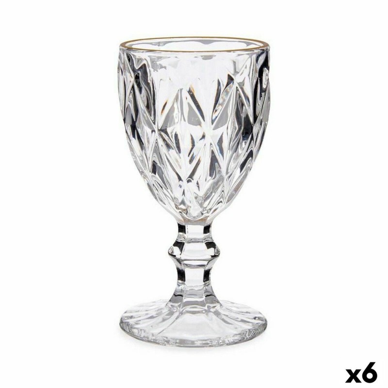 Verre Doré Transparent verre 6 Unités (245 ml)