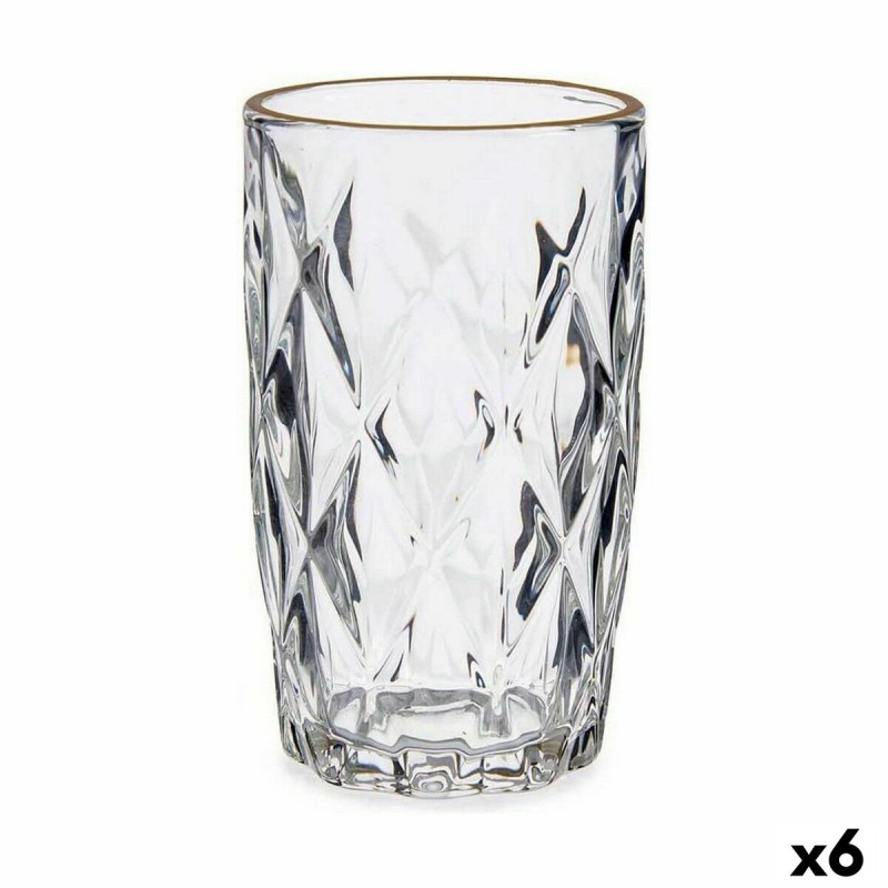 Verre Doré Transparent verre 6 Unités (340 ml)