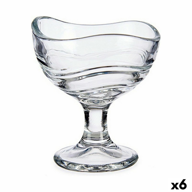 Coupe de glaces et de milkshakes Transparent verre 6 Unités (135 ml)