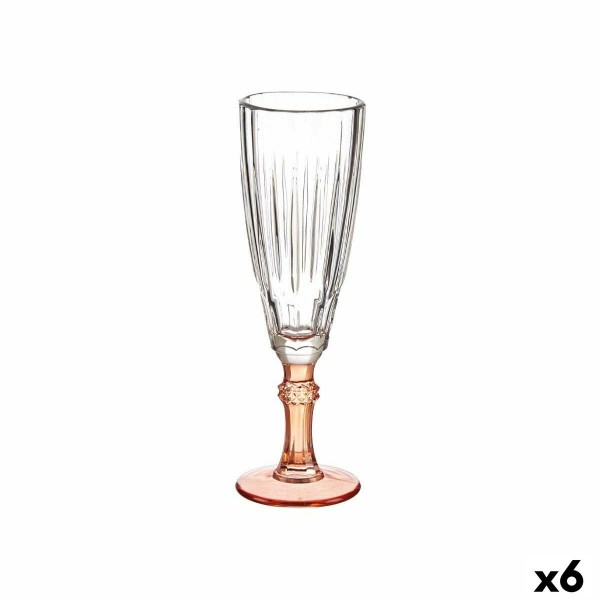 Coupe de champagne Exotic Verre Saumon 6 Unités (170 ml)