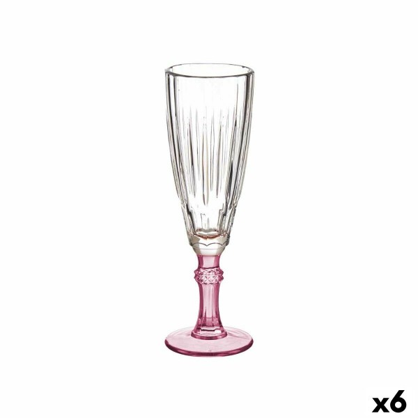 Coupe de champagne Verre Rose 6 Unités (170 ml)