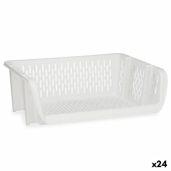 Panier de légumes Blanc polypropylène (30 x 13,5 x 38,7 cm) (24 Unités