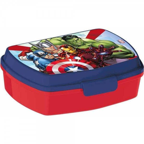 Boîte à Sandwich The Avengers Infinity Bleu Plastique Rouge (17 x 5.6 