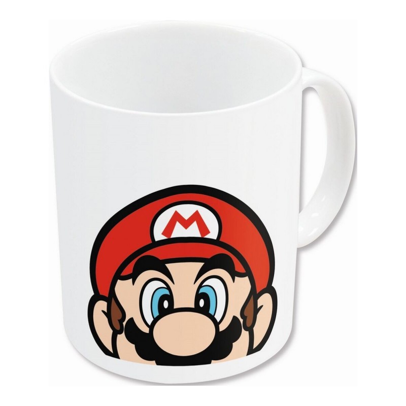 Mug Super Mario White Ceramic Red...