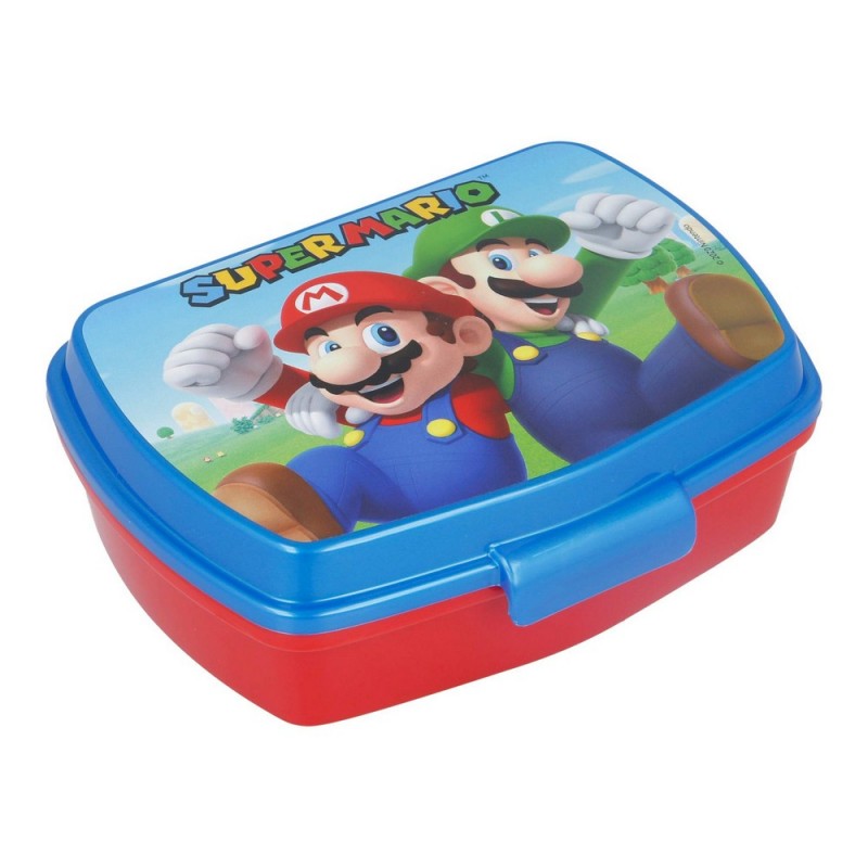 Sandwich Box Super Mario Plastic Red...