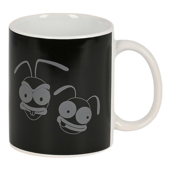 Tasse mug El Hormiguero Blanc Céramique Noir (350 ml)