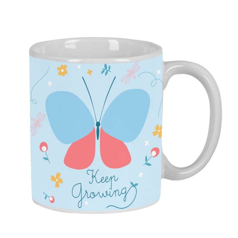 Tasse mug BlackFit8 Mariposa Céramique Bleu clair (350 ml)