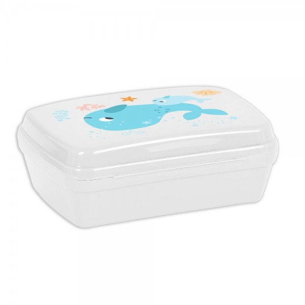 Boîte à Sandwich Safta Ballenita Plastique Blanc Bleu clair (17 x 6 x 