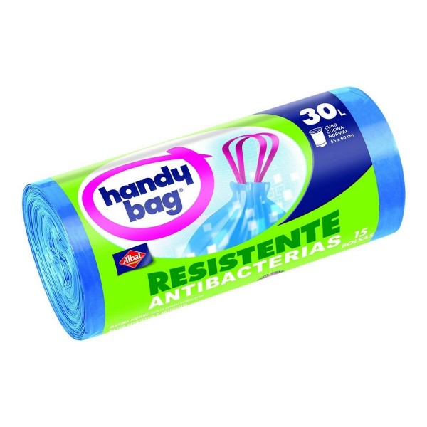 Sacs à ordures Handy Bag Anti-goutte Antibactérien (15 x 30 L)