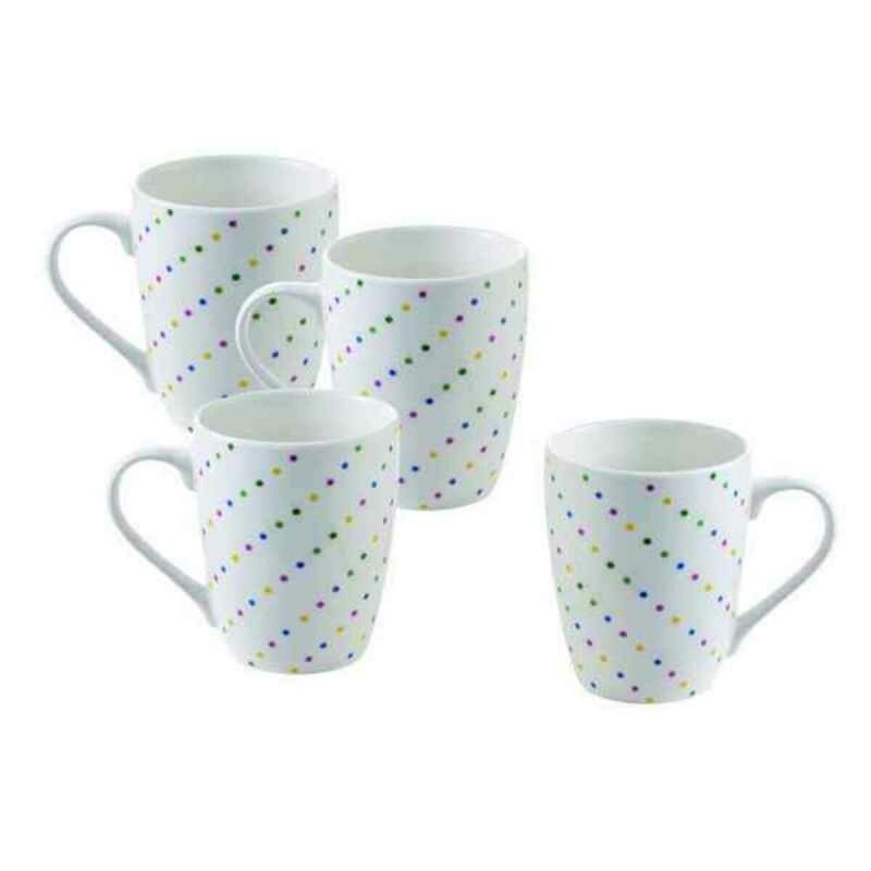 Lot de tasses Benetton Addige Porcelaine Bone China 360 ml (4 uds)