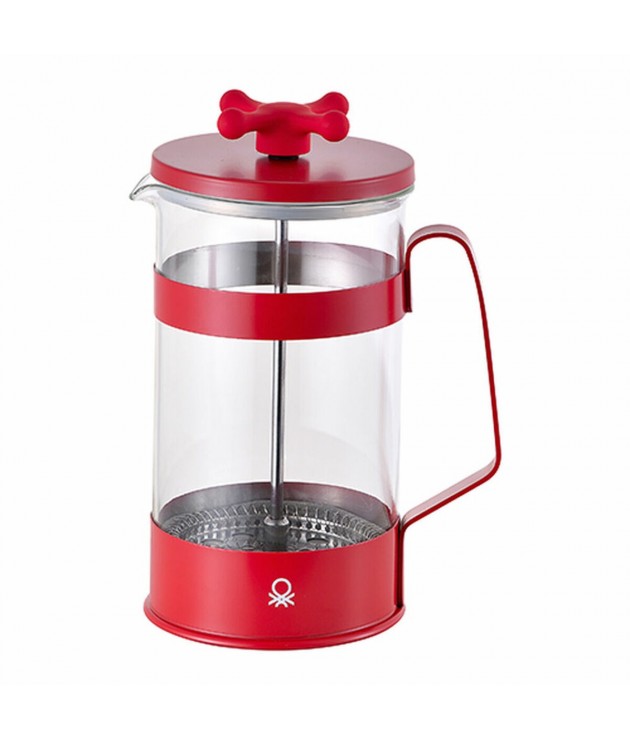 Cafetière à Piston Benetton Rainbow Rouge Acier inoxydable Verre Boros