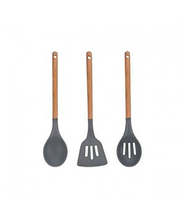 Ensemble d'ustensiles de cuisine Bergner Greener Marron Bois (3 pcs)