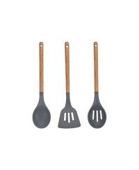 Ensemble d'ustensiles de cuisine Bergner Greener Marron Bois (3 pcs)