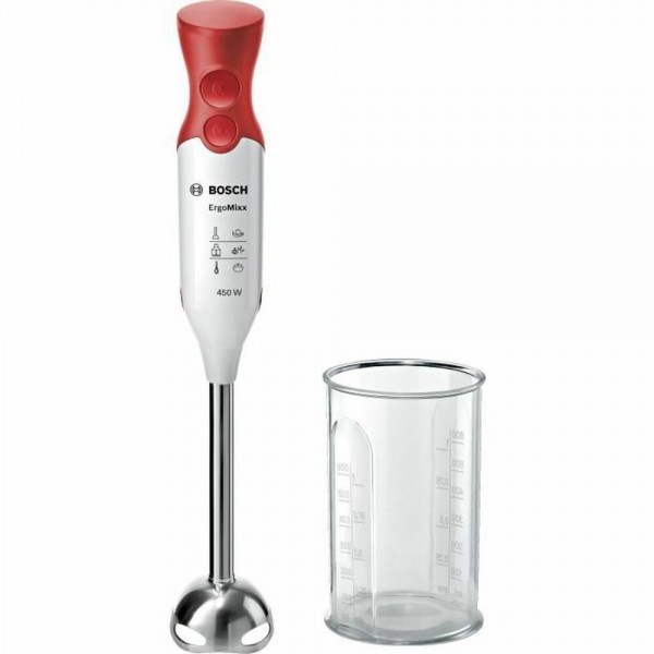 Mixeur plongeant BOSCH Hand blender 600 ml Rouge Blanc 450 W