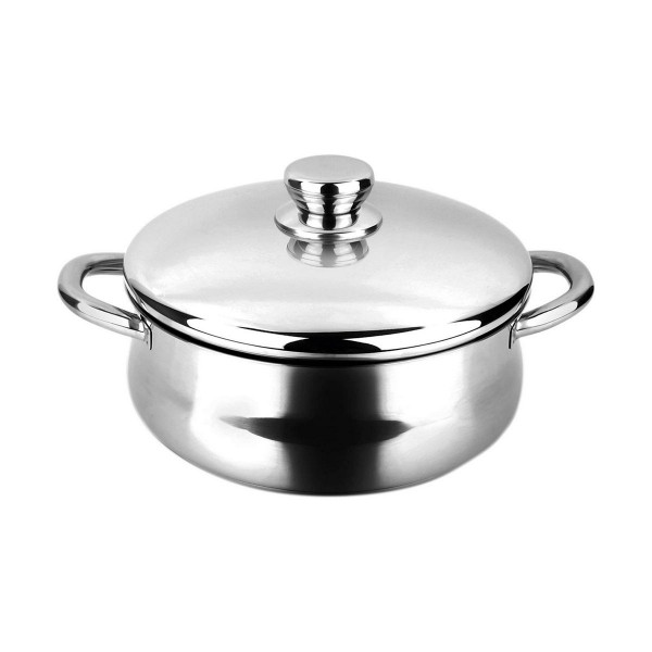 Casserole avec Couvercle FAGOR Silverinox Acier inoxydable 18/10 Chrom