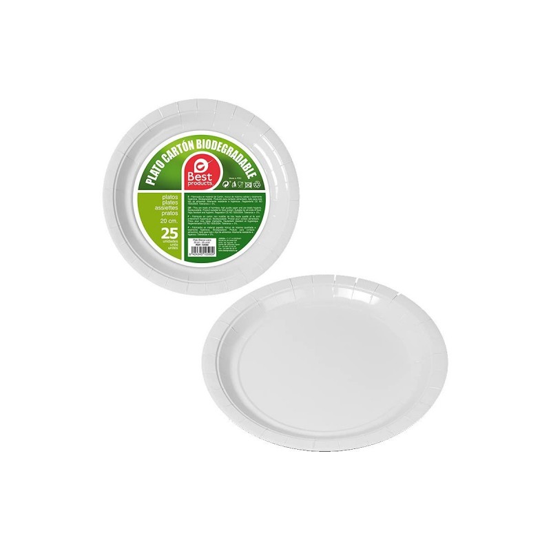 Plate set Best Products Green Ø 20 cm...