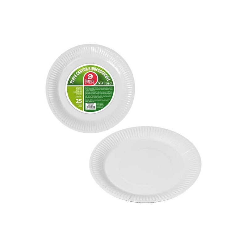 Plate set Best Products Green Ø 23 cm...