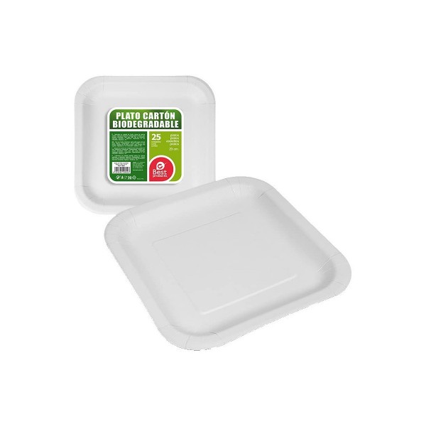 Service de vaisselle Best Products Green 23 x 23 cm Carton