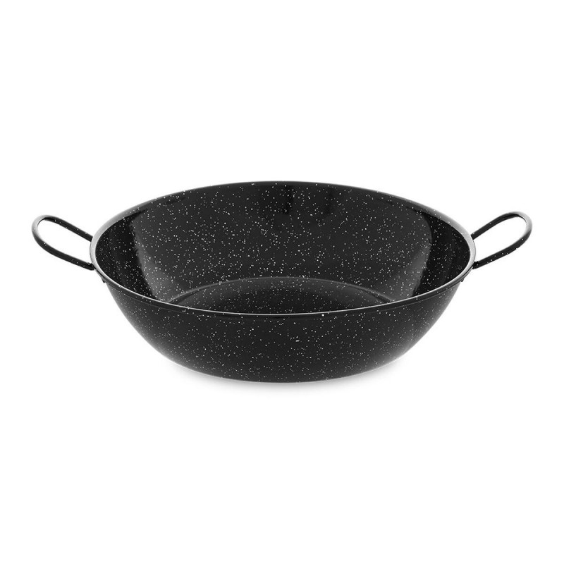 Poêle creuse avec anses Vaello Noir Acier émaillé (Ø 34 cm)