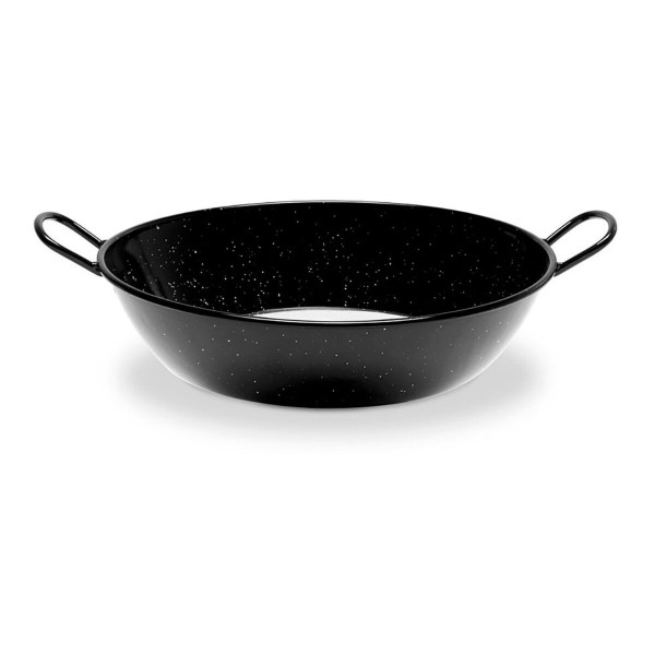 Poêle creuse avec anses Vaello Noir Acier émaillé (Ø 40 cm)