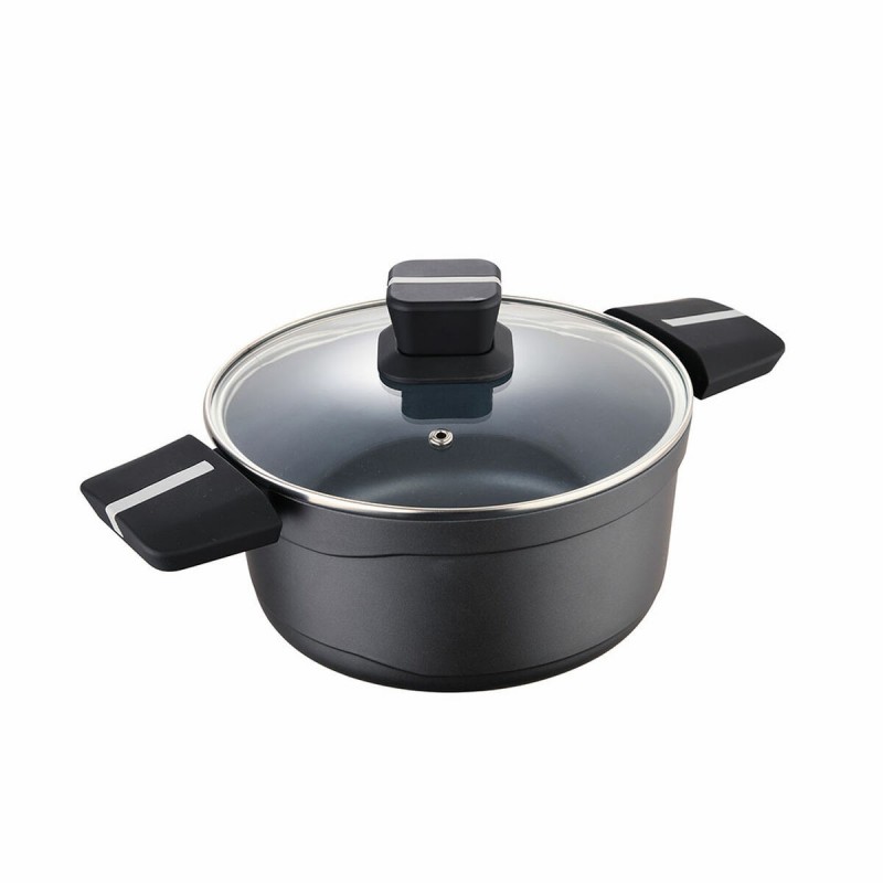 Casserole avec Couvercle San Ignacio Bistro SG6425 Aluminium Noir mat 