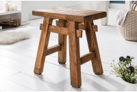 Tabouret design de 40 cm en bois massif naturel