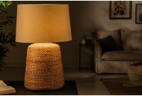 Lampe à poser de 82 cm en rotin coloris naturel