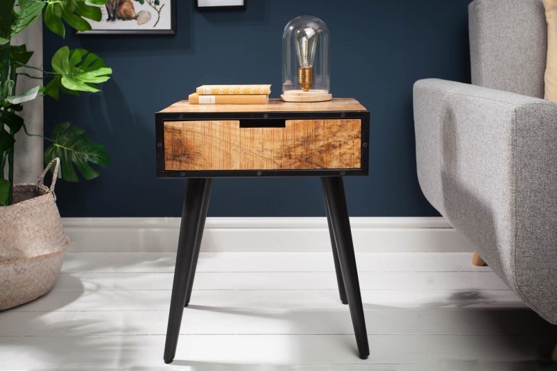 Table de chevet 45cm en bois massif